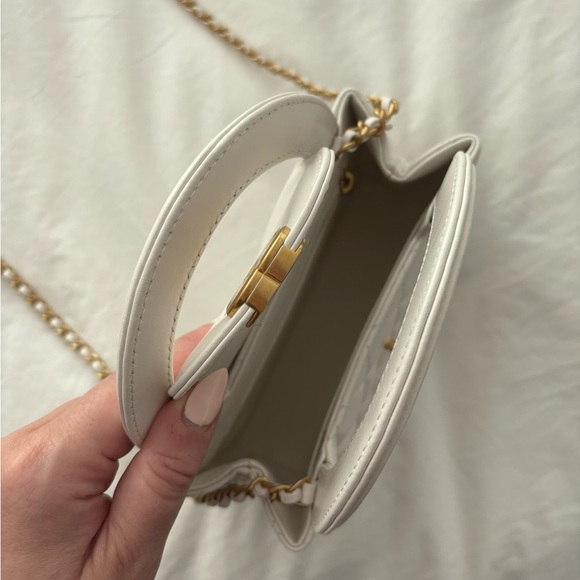 NWT π€ CHANEL 24P White Leather Small Nano Shopper Kelly Bag - Picture 13 of 16